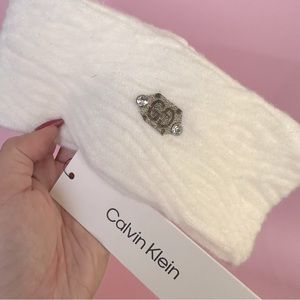 GUCCI GG Custom Ivory Knit Fleece Headband